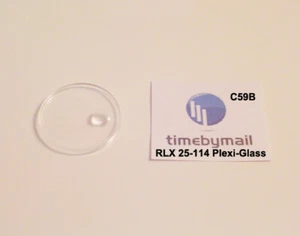 For ROLEX 6611 Plexi-Glass Plastic Watch Crystal 25-114 DATE New Spare Part C59B - Picture 1 of 1