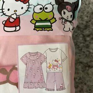 3-pc Hello Kitty pajamas Sleepover Set Size 140 NEW IN BAG organic cotton - Picture 1 of 6