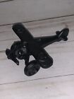 CAST IRON AIRPLANE  Black Toy Airplane  5 Inches