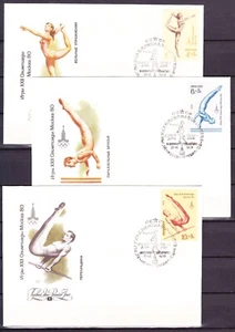 Russia, 1979,  5 FDC, Olympics Moscow-80, Michel 4830-4834 - Picture 1 of 2