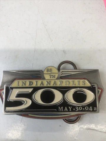 NOS 2004 Indianapolis 500 Enamel Belt Buckle Numbered 212/500 Limited Edition Cover