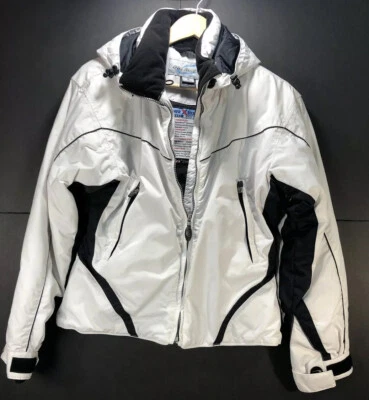 OBERMEYER WHITE SKI SNOW WINTER JACKET LADIES SIZE 6 WeatherX System ATC Voltage - Image 1 of 4
