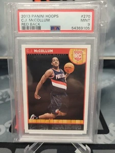 2013-14 Panini Hoops CJ MCCOLLUM RC Rookie Red Back SP 270 PSA 9 - Picture 1 of 2
