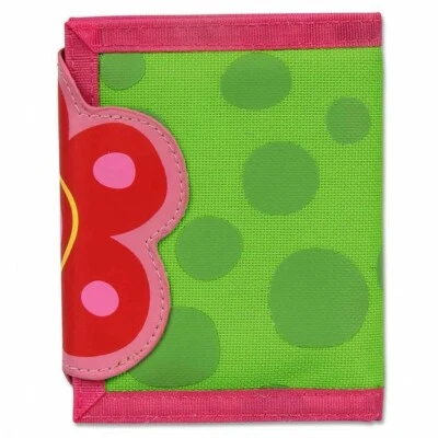 Stephen Joseph Girls Green Pink Flower Wallet, New in Package - Image 1 of 2