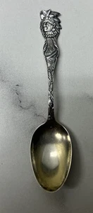 Antiker Indianer Häuptling Sterling Silber Löffel - Bild 1 von 5