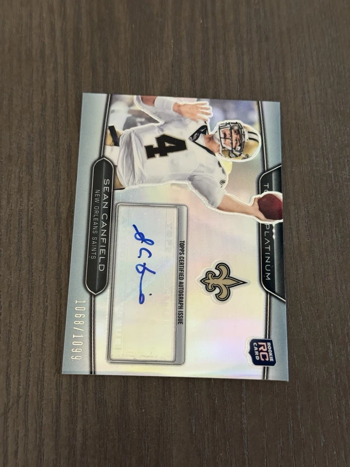 2010 Topps Platinum Refractor Rookie Autographs /1099 #21 SEAN CANFIELD Auto RC - Image 1 of 2