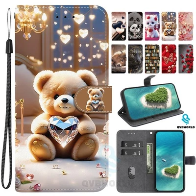 Patterned Flip Wallet Cover Case for Nokia XR21 XR20 G21 G11 G60 C31 C22 G42  - Image 1 of 4