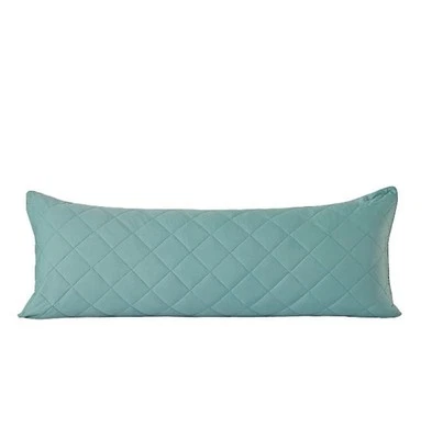  Cooling Diamind Quilted 1 pc Single Body Pillow 21“X54“ Body Pillow Cover Blue - Image 1 of 4