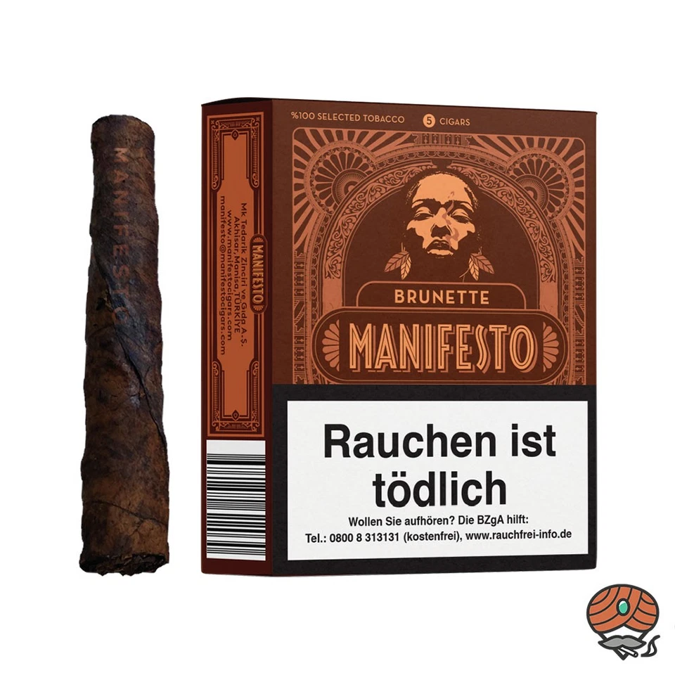 Manifesto BRUNETTE Zigarren (dunkle Schokolade) - 5 Stück - Bild 1 von 1