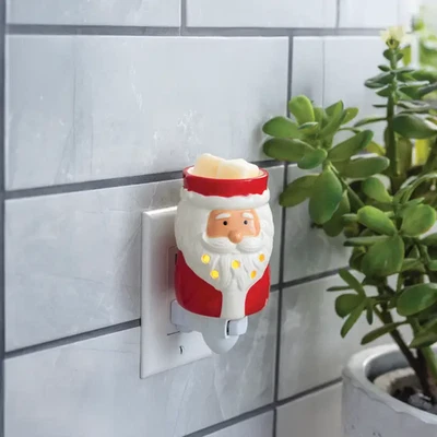 Ceramic Holiday Plug-In Wax Warmer – Santa or Snowman | NEW in Box | Gift Ready - Image 1 of 4