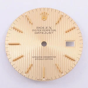 Rolex Mens Datejust 36mm Champagne Tapestry Stick Dial, T Swiss Made T #D48 - Picture 1 of 5