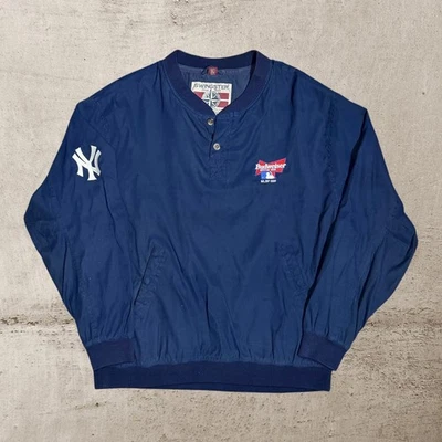 Vintage New York Yankees Pullover Men's XL Navy Swingster Budweiser MLBP 1999 - Image 1 of 4