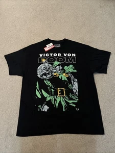 Camiseta negra para hombre Marvel Victor Von Doom XL - Imagen 1 de 4