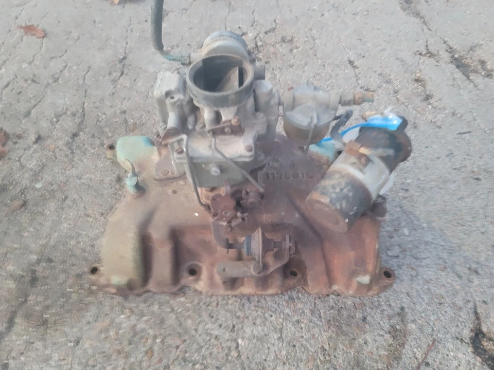 1955 1956 Buick Intake Manifold Carburetor Coil Bracket 55 56 264 322 Nailhead Foto 1 de 4