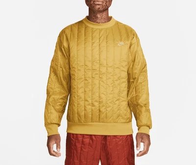 NUEVO SIN ETIQUETAS Nike Sportswear Therma-Fit Tech Pack Winterized Crew Talla XL DQ4302-382 Dorado Foto 1 de 4