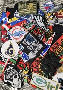 55 Pcs of different USA Sports Flags Etc. Embroidered Patches, Iron-on (Auction) - Picture 1 of 6