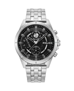 POLICE Men Analog Quartz Casual Watch Classic Dress Black Dial Waterproof Round - Picture 1 of 4