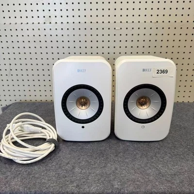 Altavoces inalámbricos de estantería KEF LSX II (par), blancos (usados) b #2369 Foto 1 de 4