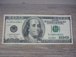 SERIES 2001 $100 DOLLAR FEDERAL RESERVE NOTE - Picture 1 of 2