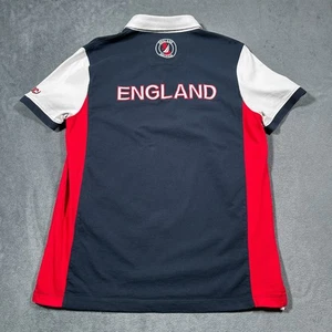 Camisa Polo Nautica England Para Hombres XL Azul Marino Rojo Blanco 2018 Calce Ajustado Parche Union Jack - Imagen 1 de 15