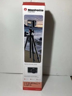 Manfrotto Compact Light Aluminum Tripod with Ball Head - Black - Image 1 of 4