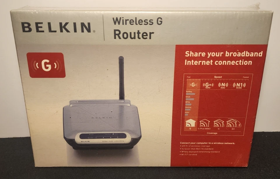 Belkin Wireless G Router New Old Stock Factory Sealed - NIB - Image 1 of 4