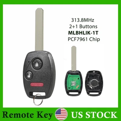 For 2009 2010 2011 2012 2013 Honda Fit Remote Key Fob Entry 3B MLBHLIK-1T - Image 1 of 4