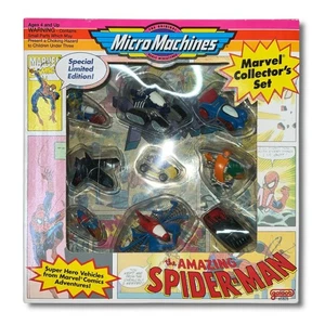 Vintage Micro Machines - Spiderman & X-Men Marvel Collector's Set - Galoob 1993 - Picture 1 of 20