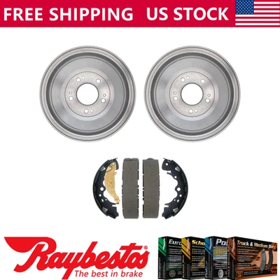 Kit de tambores de freno traseros y zapatas de freno para Kia Sedona 2002-2003 - Raybestos Foto 1 de 4