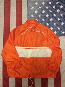 VTG 1950's Athletic Nylon Windbreaker Jacket track runner size M talon zipper - Picture 1 of 7