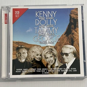 Juego de 2 CD de música country Kenny Rogers Dolly Parton Tammy Wynette George Jones - Imagen 1 de 4