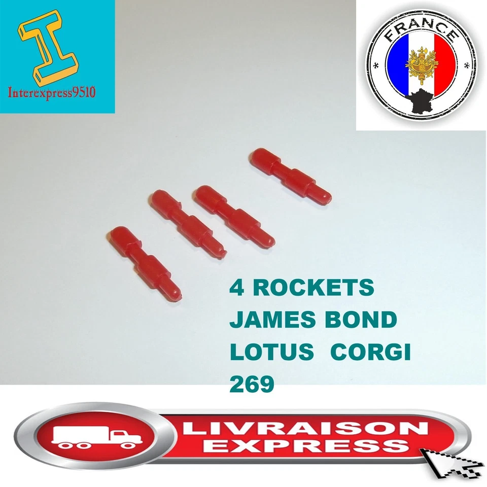 lot de 4 rockets corgi james bond lotus esprit 269 - Photo 1/1