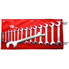V8 Tools 214 14-Piece Angle Head Wrench Set 3/8" - 1-1/4"
