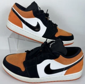Nike Air Jordan 1 Low Shattered Backboard Size 12 553558-128 XI I Orange Auth! - Picture 1 of 13