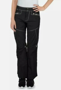 Spyder Womens Me Black Insulated Winter Ski Snow Pants 8 - Picture 1 of 10