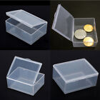 5x Clear Transparent Plastic Storage Box Collection Container Case Part &cx