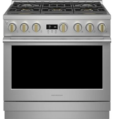 Monogram ZDP366NTSS 36" Dual-Fuel Professional Range with 6 Burners, Stainless - Image 1 of 4