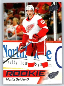 2021-22 Upper Deck NHL Star Rookies Moritz Seider #18 RC Detroit Red Wings - Picture 1 of 2