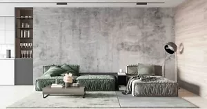3D Graffiti Cement Grey Self Adhesive Removable Wallpaper Mural1 1027 - Picture 1 of 11