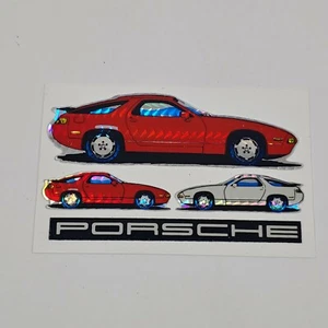 Pegatina vintage roja para máquina expendedora con prismas Porsche - Imagen 1 de 2