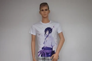 TS104 Anime T-Shirt Naruto Shippuden Sasuke Uchiha Manga Cosplay Style Gr.S - Picture 1 of 2