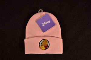 Winter Hat Winnie the Pooh Toddler Knit Beanie Cuffed LIGHT PINK Age 1-3 - Picture 1 of 1
