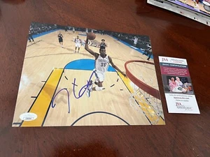KEVIN DURANT SIGNED BASKETBALL 8x10 AUTO THUNDER OKC ALL STAR FUTURE HOF JSA COA - Picture 1 of 1