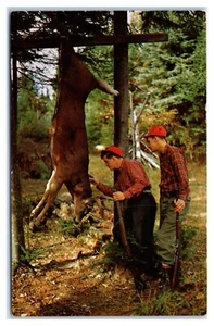 Hunters In Forest Postcard - Picture 1 of 2