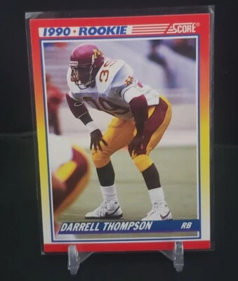 1990 Score Darrell Thompson Rookie Green Bay Packers #636 - Image 1 of 2