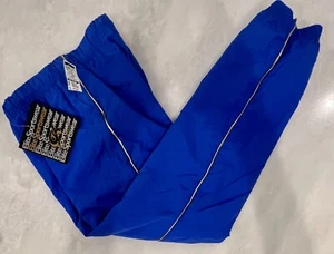 GK WARM UP UNISEX CHILD MEDIUM BLUE TASLAN LINED MET GYMNASTIC ATHLETIC PANTS L - Picture 1 of 9
