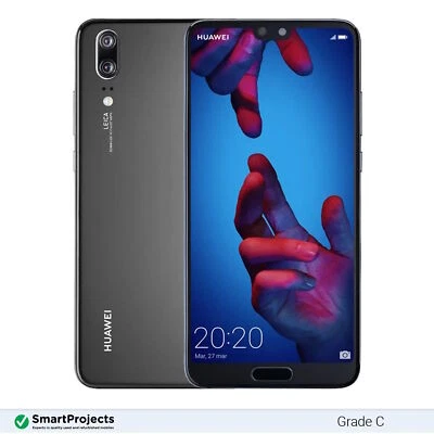 Huawei P20 Negro 128GB Grado C - Desbloqueado Smartphone - Imagen 1 de 4