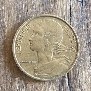 1969 France Republique Francaise 10 Centimes Coin - Picture 1 of 4