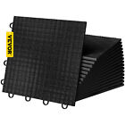 VEVOR 12x12" 50 Pack Black Garage Flooring Tiles Interlocking Garage Trac
