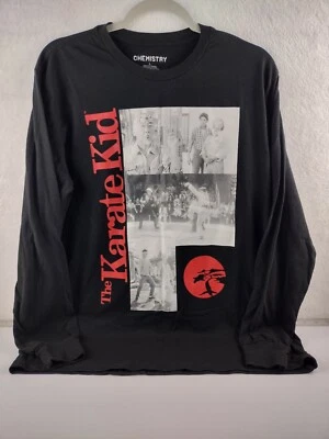 The Karate Kid Movie T-Shirt Long Sleeve Daniel LaRusso Mr Miyagi Size Large - Imagem 1 de 4